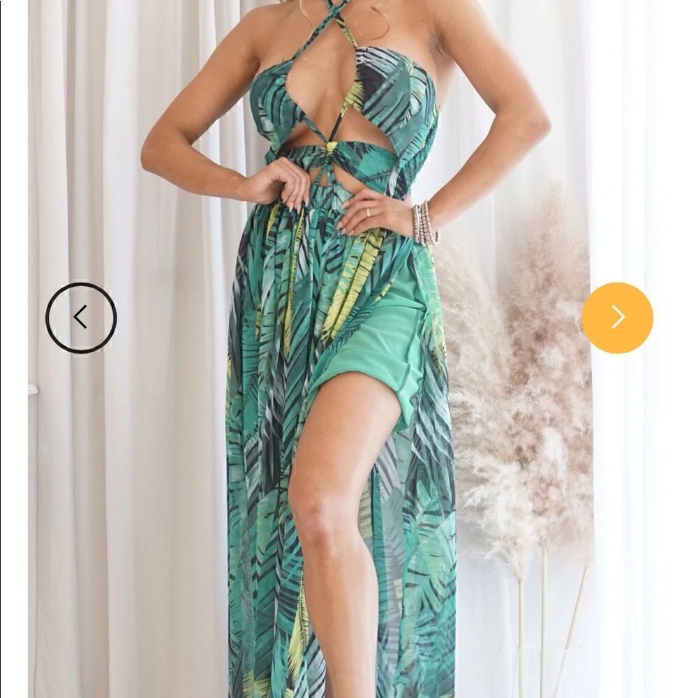 Amazon jungle maxi dress 